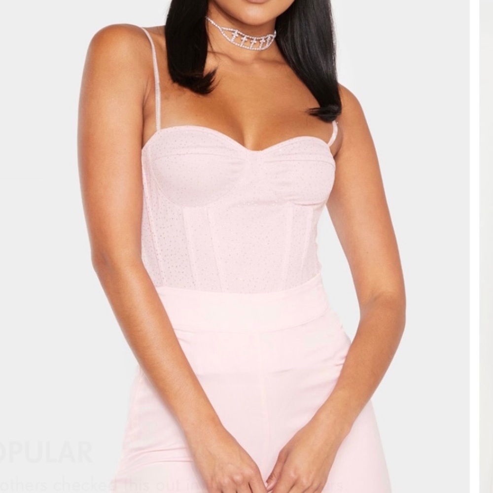 Sparkly pink corset